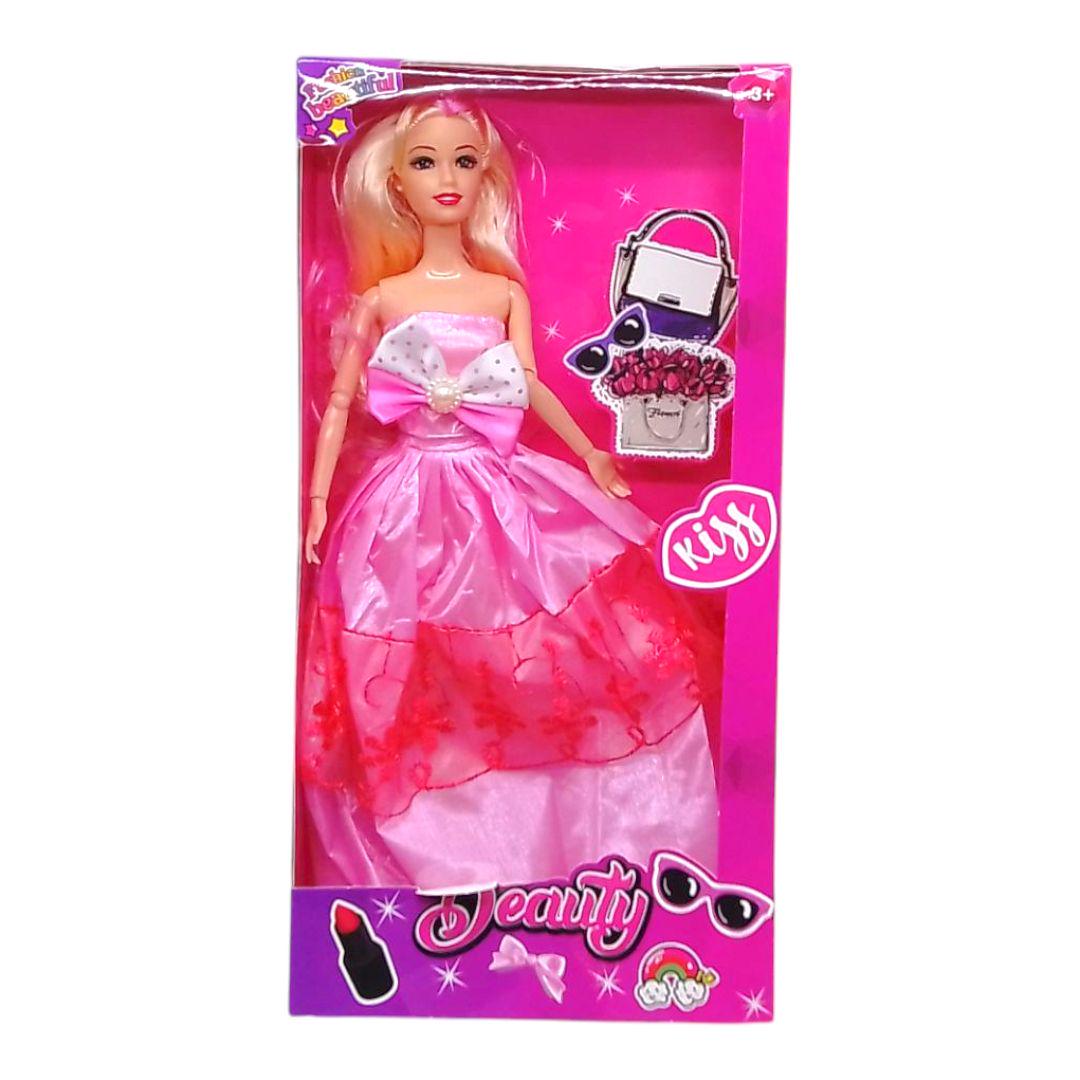 Лялька Beauty в сукні 29 см Рожевий (258862)