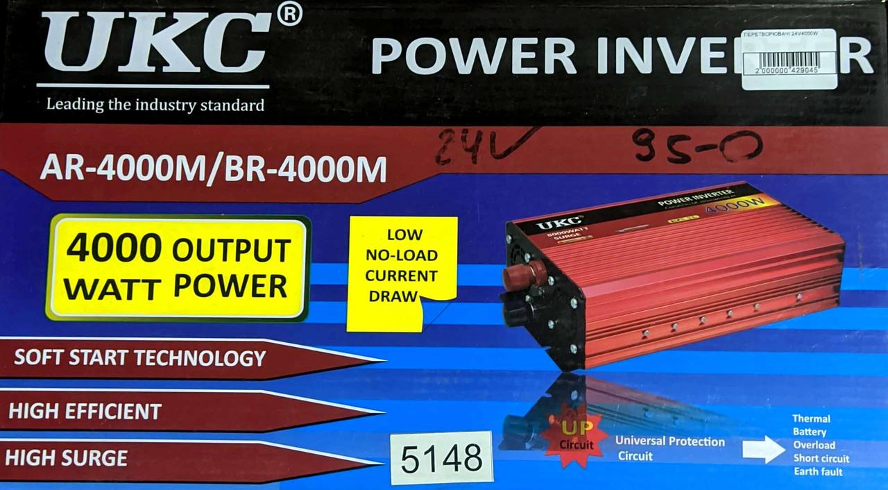 Перетворювач напруги UKC Power Invertor 24 V 4000 W (000042904) - фото 6 Перетворювач напруги UKC Power Invertor 24 V 4000 W (000042904) - фото 6