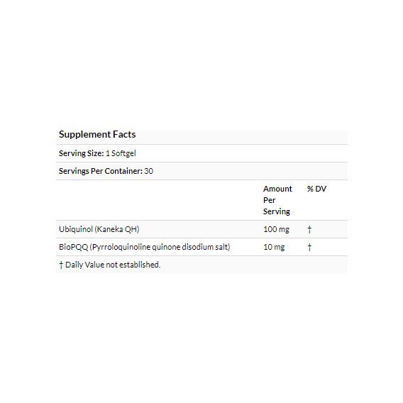 Антиоксидант Jarrow Formulas Ubiquinol QH-Absorb PQQ 30 Softgels (JRW06027) - фото 2