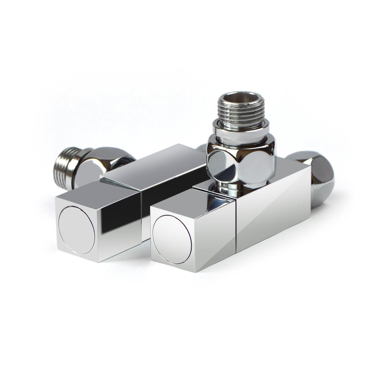 Кран кутовий для рушникосушки Raftec Quadro 1/2"х1/2" 2 шт. Chrome - фото 2 Кран кутовий для рушникосушки Raftec Quadro 1/2"х1/2" 2 шт. Chrome - фото 2