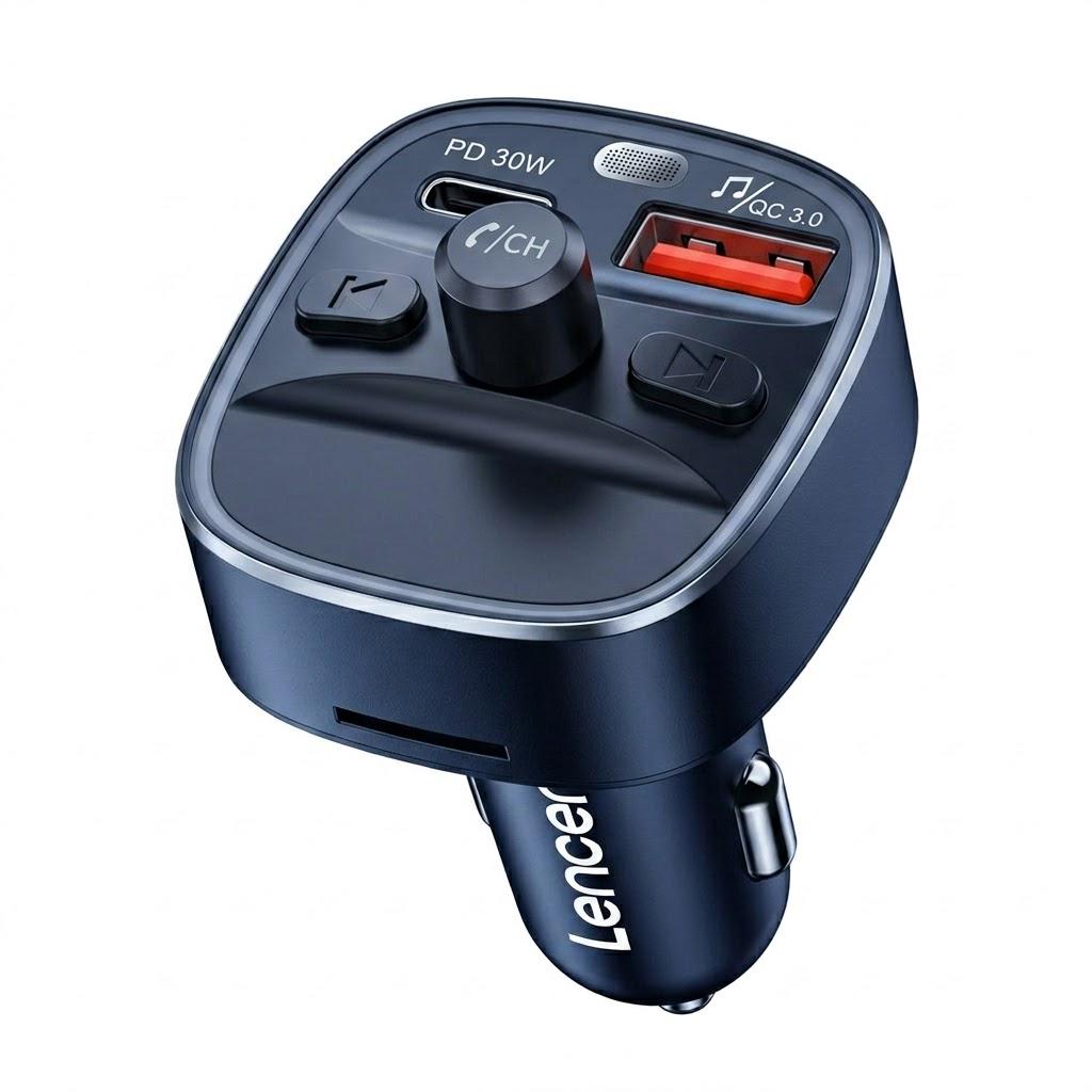 FM-трансмітер LENCENT Bluetooth з підтримкою USB та microSD (34069120) FM-трансмітер LENCENT Bluetooth з підтримкою USB та microSD (34069120)