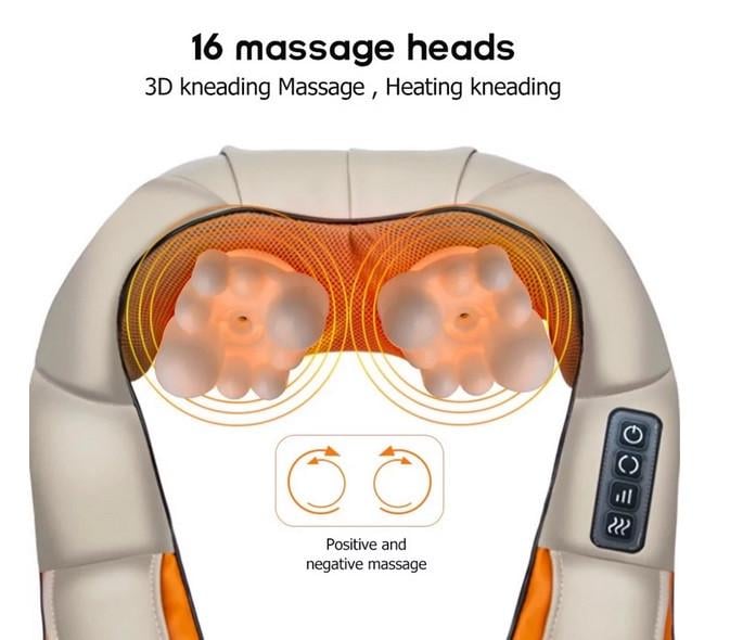 Массажер роликовый для шеи и спины Massager of Neck Knea - фото 5 Массажер роликовый для шеи и спины Massager of Neck Knea - фото 5