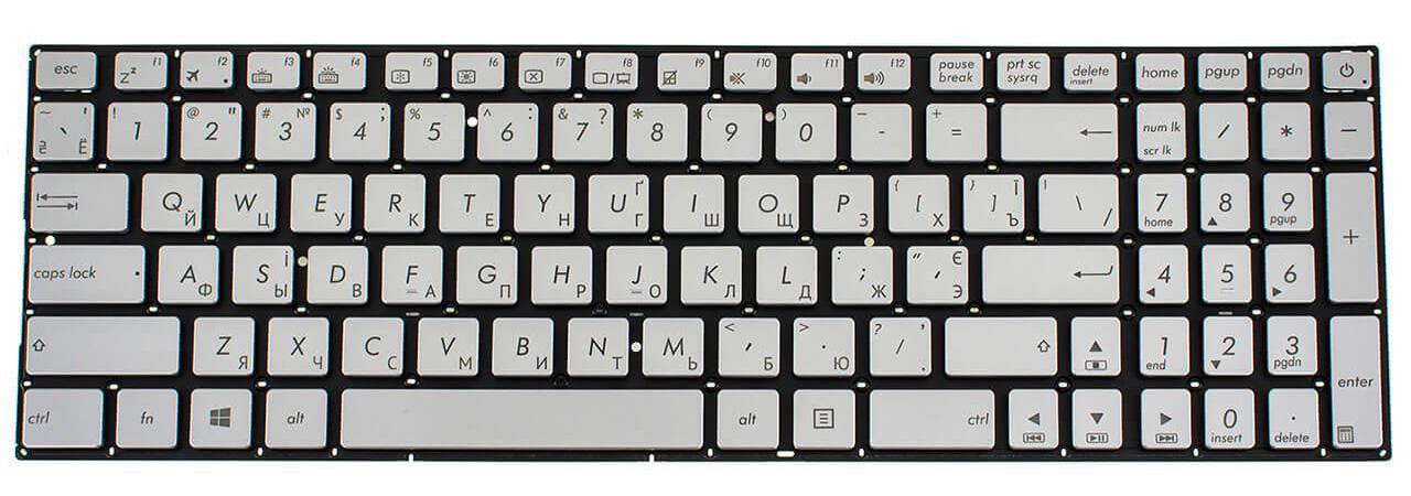 Клавиатура для ноутбука Asus N501/N501VW матовая (0KNB0-662LRU00)