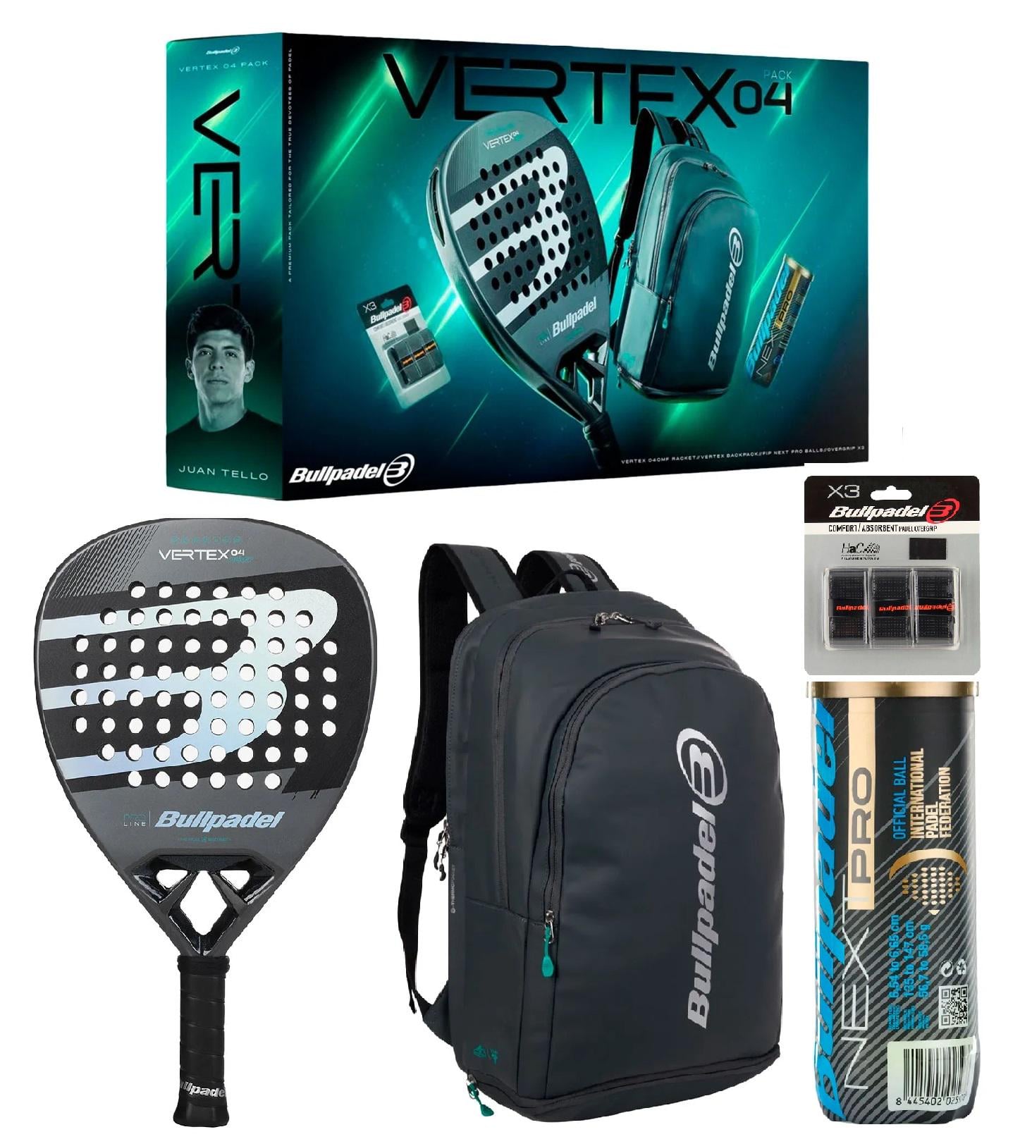 Набор для падел-тенниса рюкзак мяча Bullpadel Vertex 04 Comfort 2026