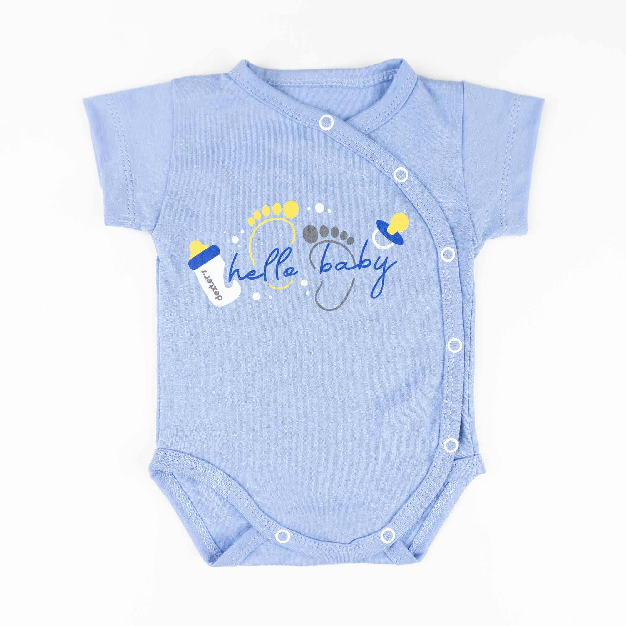 Боди детское Dexter's Hello Baby d105хл-гб с коротким рукавом 62 см Синий (689491350)