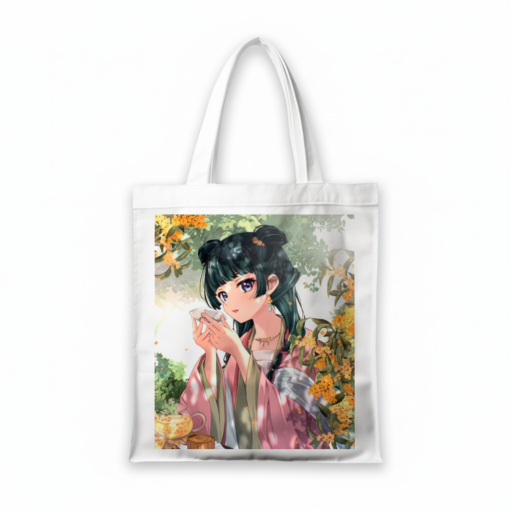 Сумка-шопер Kusuriya no Hitorigoto Маомао з габардину Білий (17284)