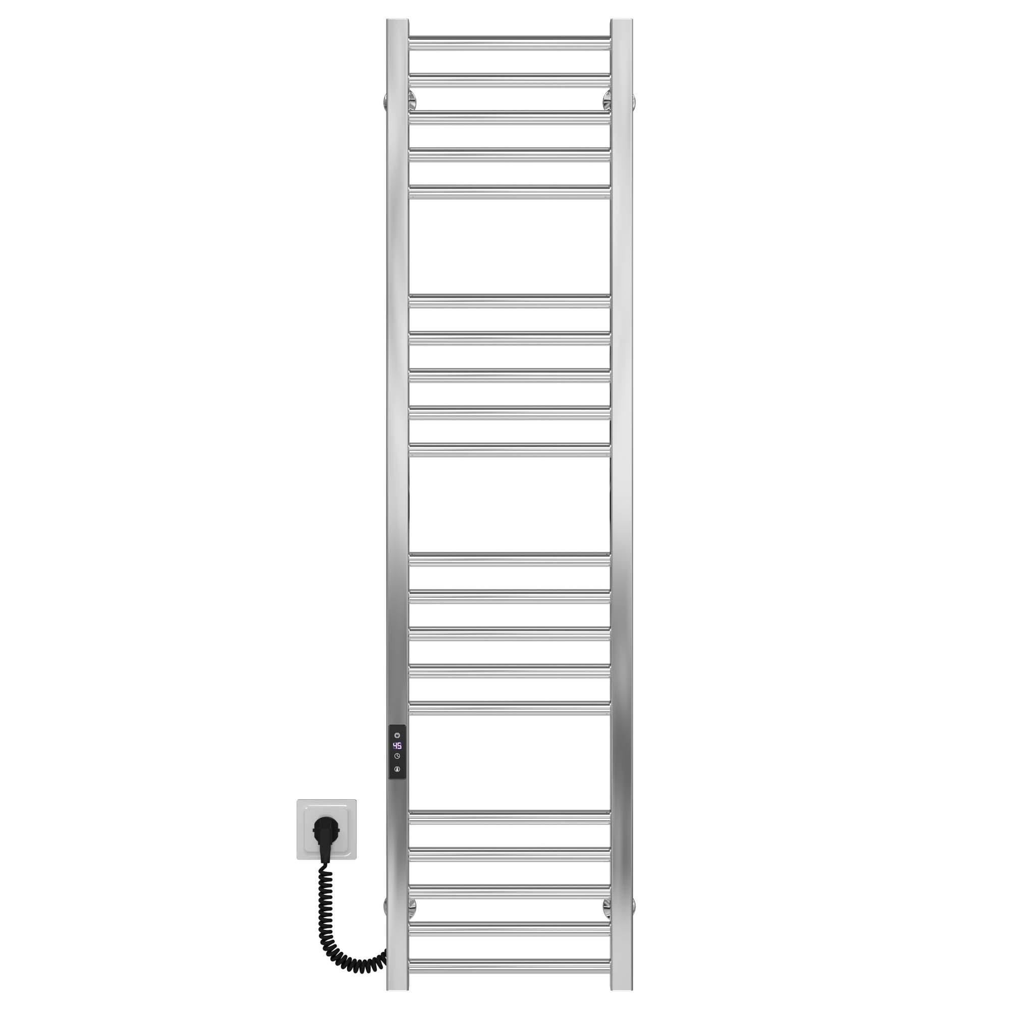 Полотенцесушитель электрический Deffi Lima П20 JD04 левое подключение нержавеющая сталь 300х1300 мм Хром (A.LI.130.30.20.E.C.L.2)