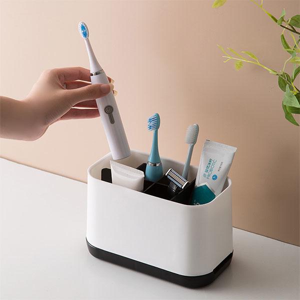 Подставка EasyStore Toothbrush Caddy XL для электрических зубных щеток Белый с черным (6247) - фото 2