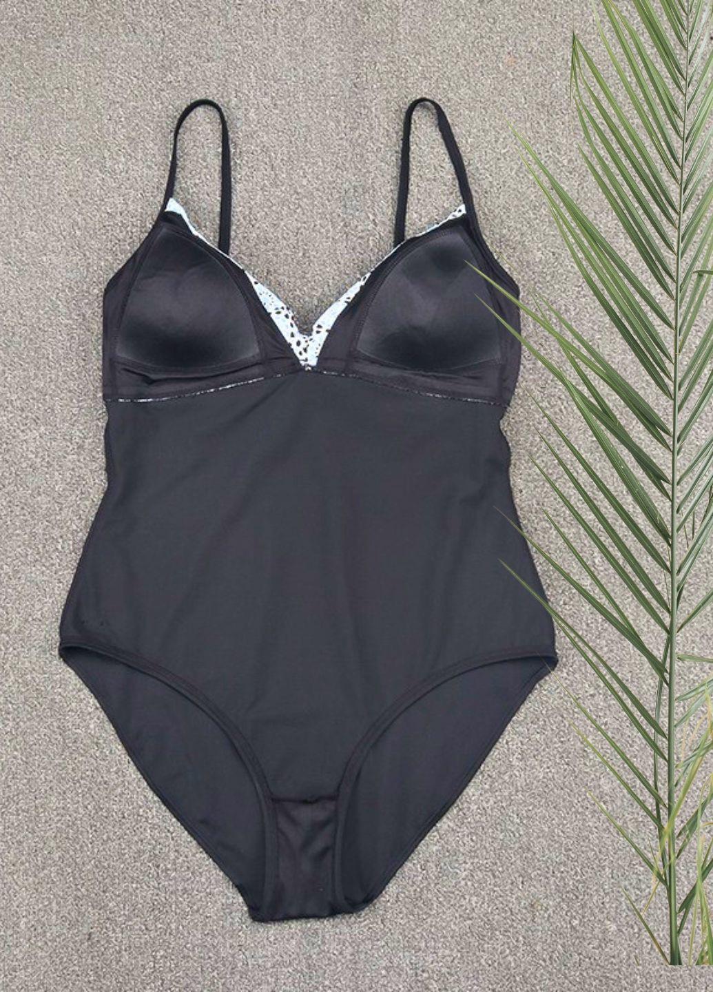 Купальник цельный Tchibo 50 с корректирующим эффектом L Черный (13544) - фото 11