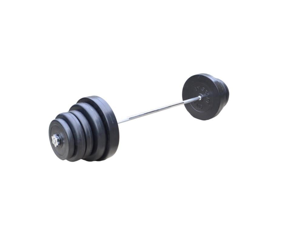 Штанга розбірна 83 кг із прямим грифом з рукавичками (2522948977) - фото 1