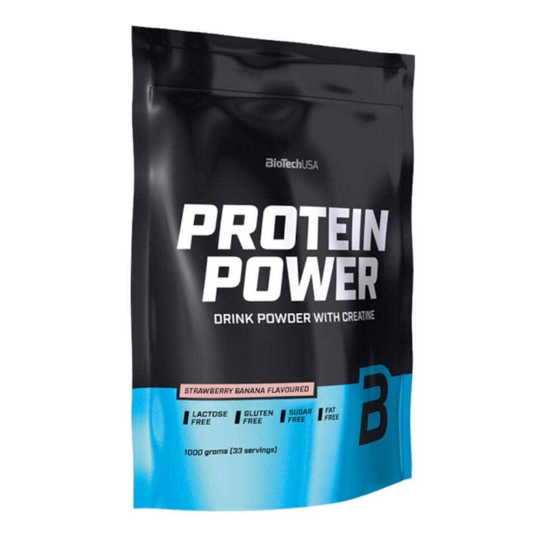 Комплексний протеїн BioTech USA Protein Power 1 кг Полуниця та банан (10597-01)