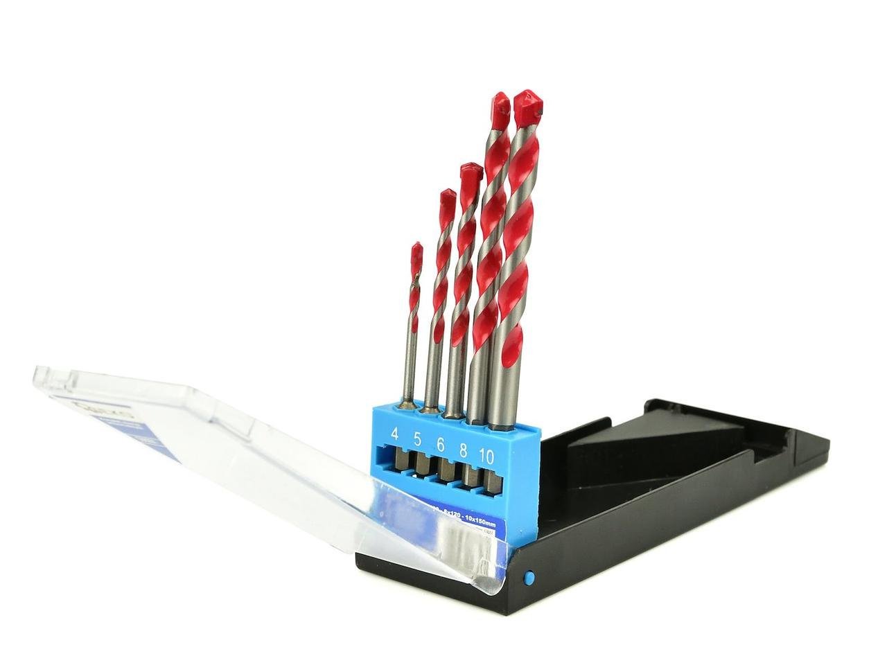 Свердла бетону GeKo з хвостовиком для шуруповерта Hex E6,3 1/4 4-10 мм 5 шт. (G38251) - фото 3 Свердла бетону GeKo з хвостовиком для шуруповерта Hex E6,3 1/4 4-10 мм 5 шт. (G38251) - фото 3