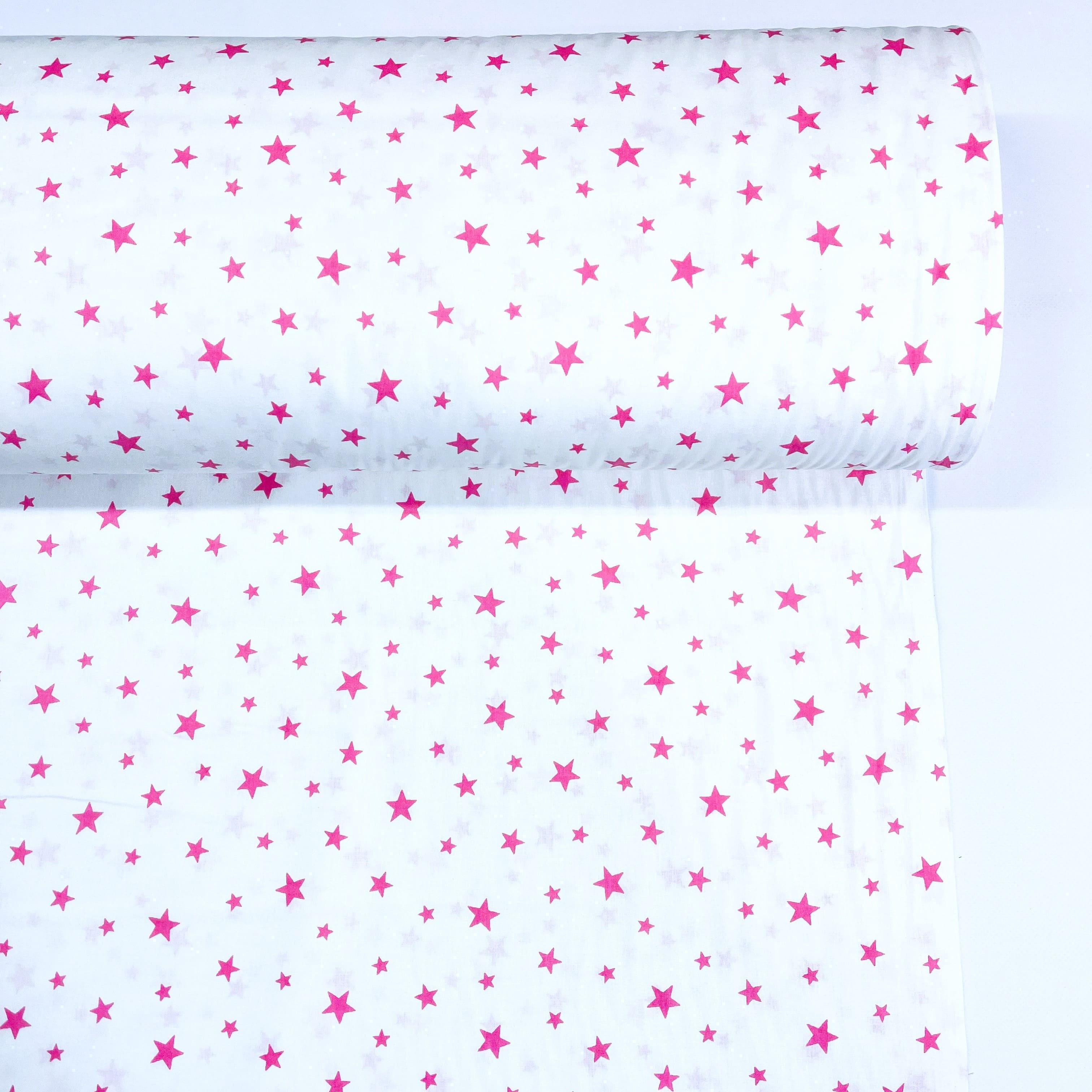 Ткань для постельного белья ранфорс звездочки 240 см Белый (1697-12 00124)
