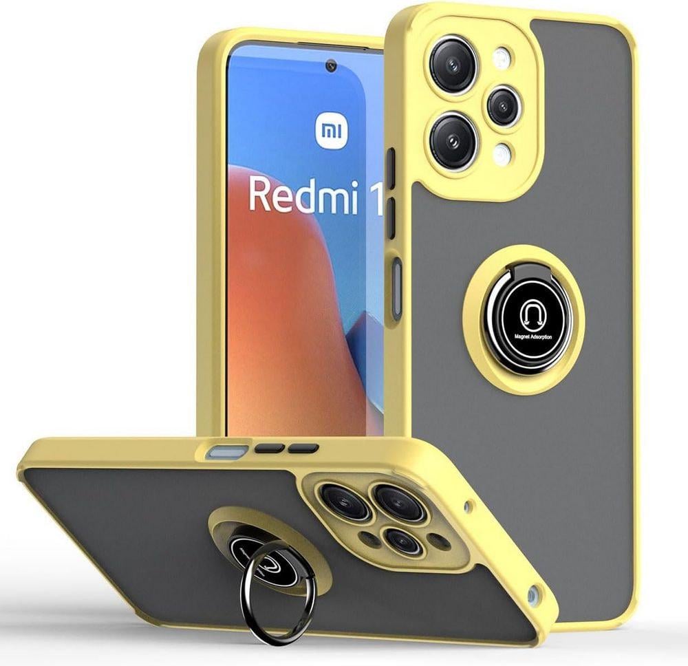 Защитный чехол MatteLuxe Xiaomi Redmi 12 (с кольцом) Yellow (34252-0A)
