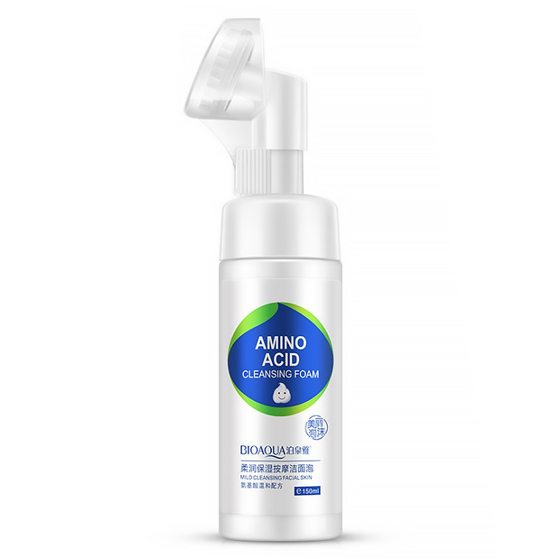 Пенка для умывания BIOAQUA Amino Acid 150 г с щеточкой для лица Пенка для умывания BIOAQUA Amino Acid 150 г с щеточкой для лица