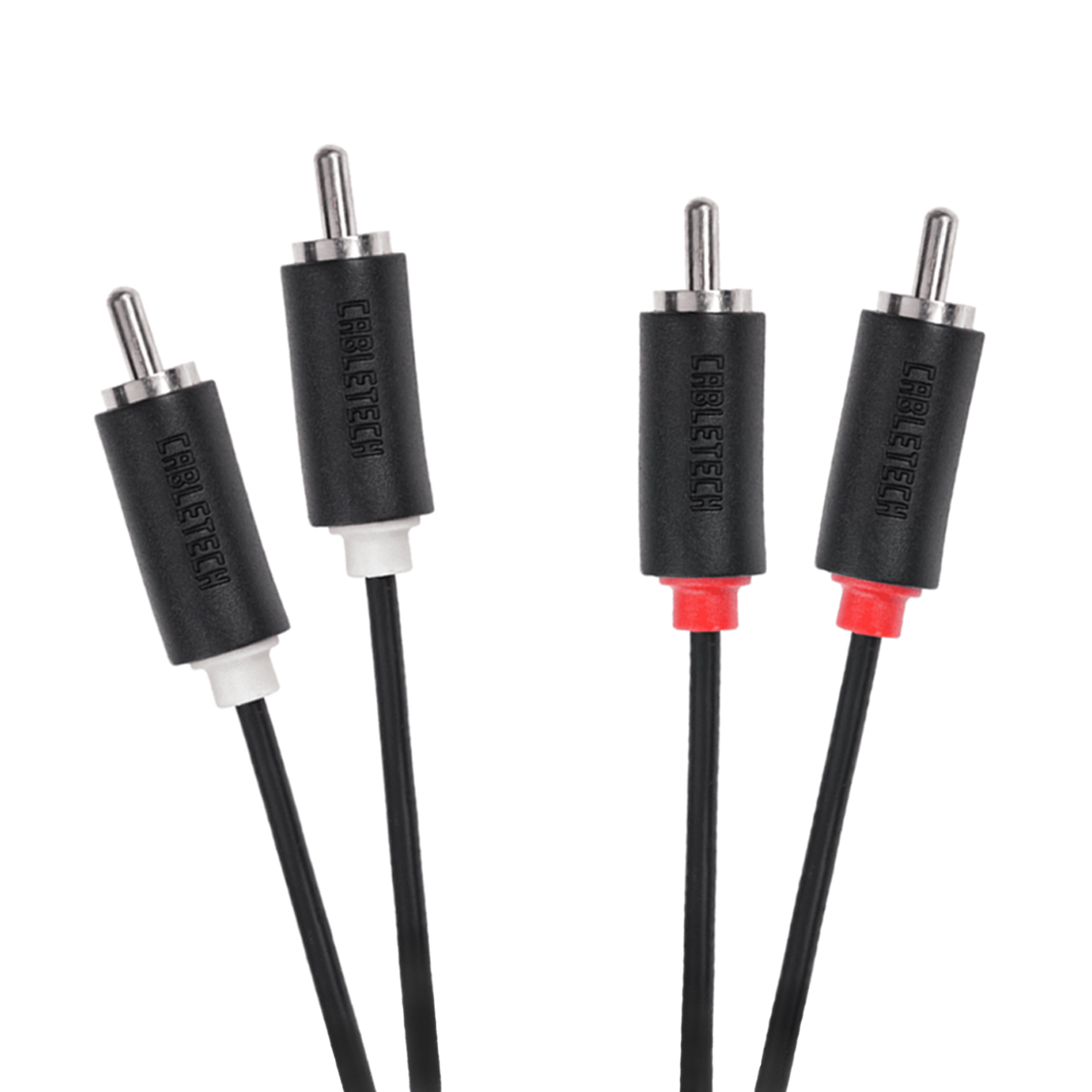 Кабель инсертный Cabletech Standart Audio-Video 2RCA-2RCA 1,8 м Black (KPO3954-1.8)
