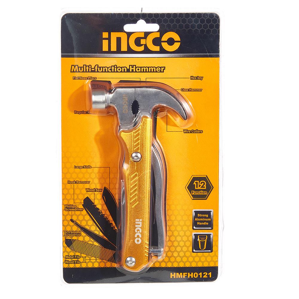 Молоток мультифункціональний Ingco 12в1