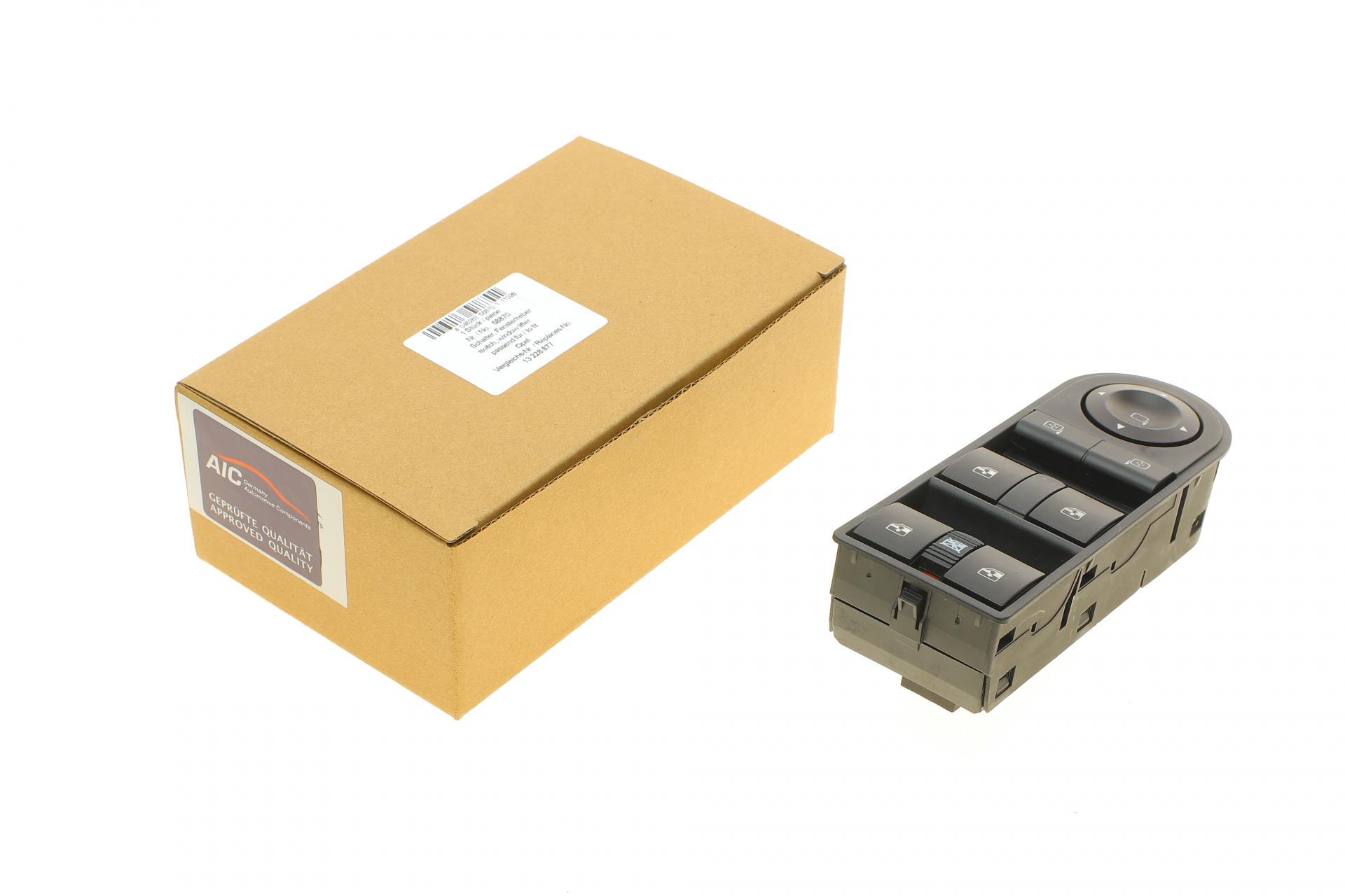 Кнопка стеклоподъемника Aic L Opel Astra H/Zafira B 04-15 блок (58870)