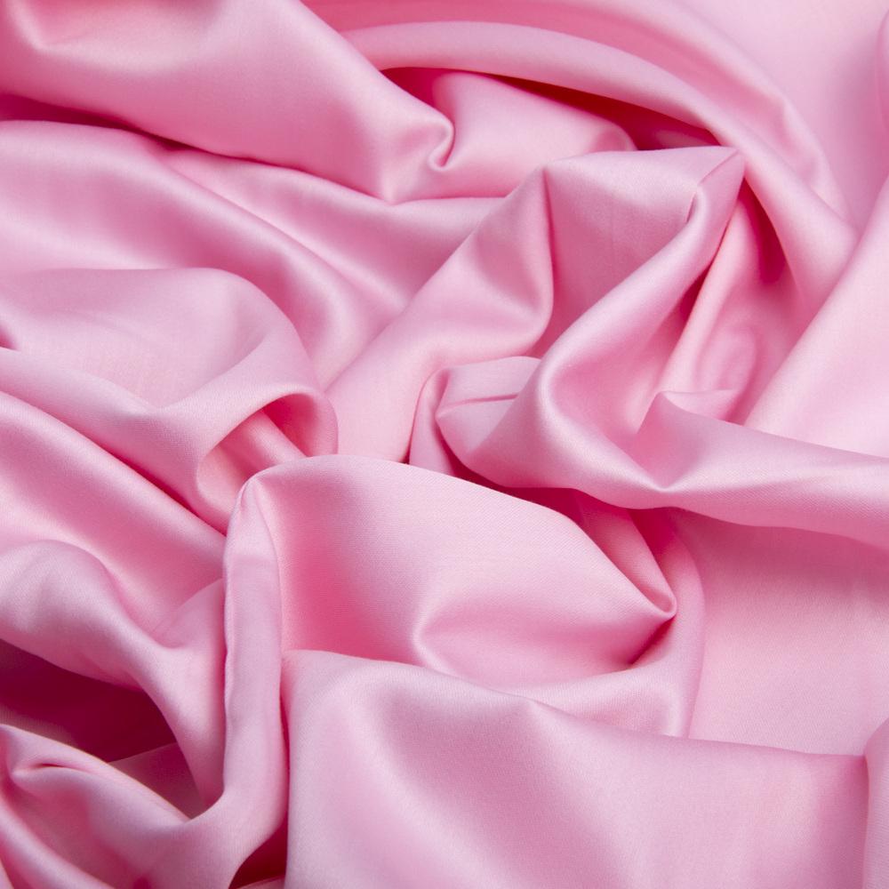 Ткань сатин жаккард для постельного белья V-56 2,4 м Розовый (24488)