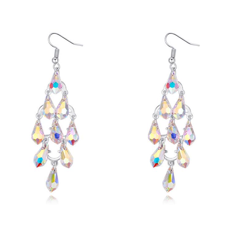 Сережки з кристалами Сваровські 24113 Italina Білий