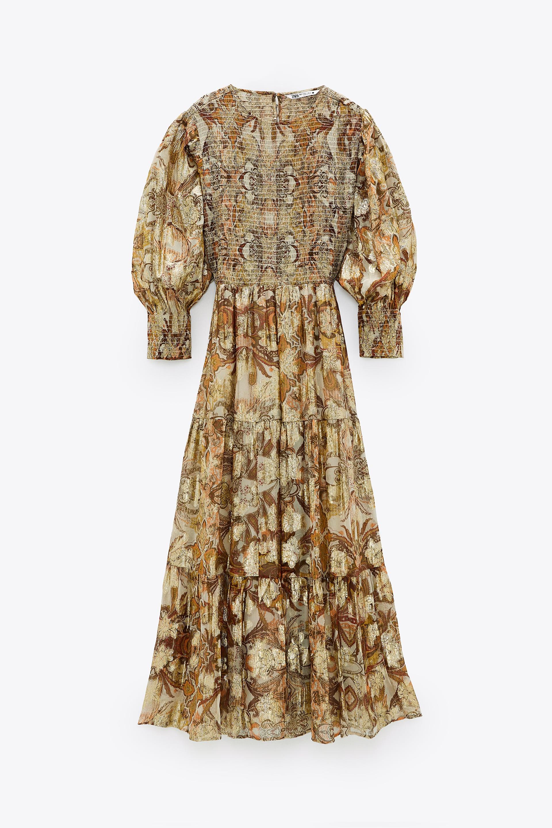 Платье Zara L Золотистый (5107240703)