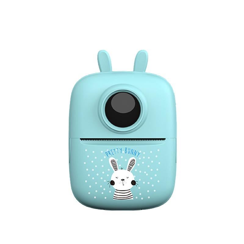 Термопринтер портативный Mini Printer D7 Bluetooth Голубой (257)