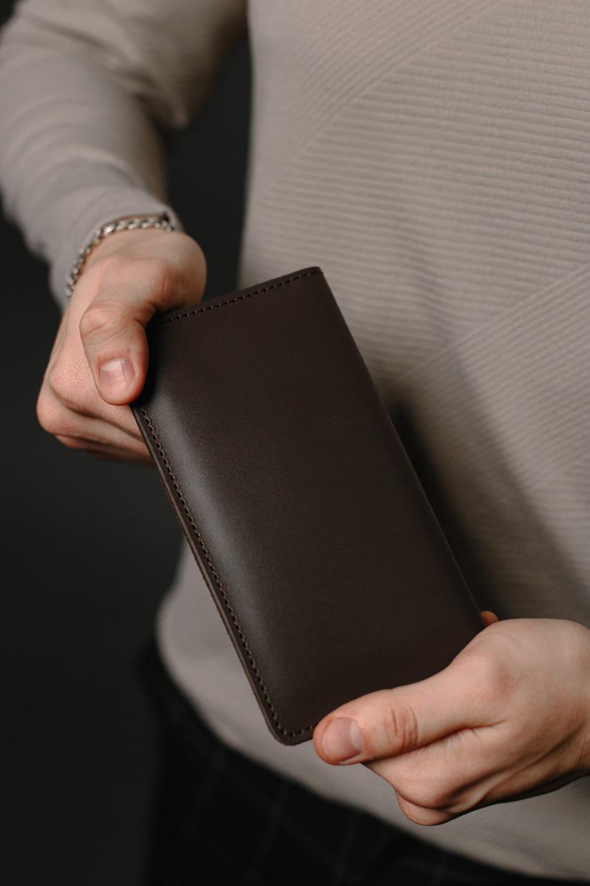 Портмоне мужское из натуральной кожи Коричневый (SR005) - фото 14 Портмоне мужское из натуральной кожи Коричневый (SR005) - фото 14