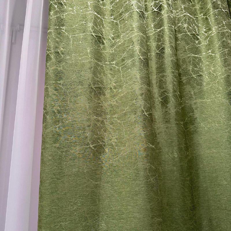 Штори Лорен жаккардові 1,5х2,7 м 2 шт. Салатовий - фото 5 Штори Лорен жаккардові 1,5х2,7 м 2 шт. Салатовий - фото 5