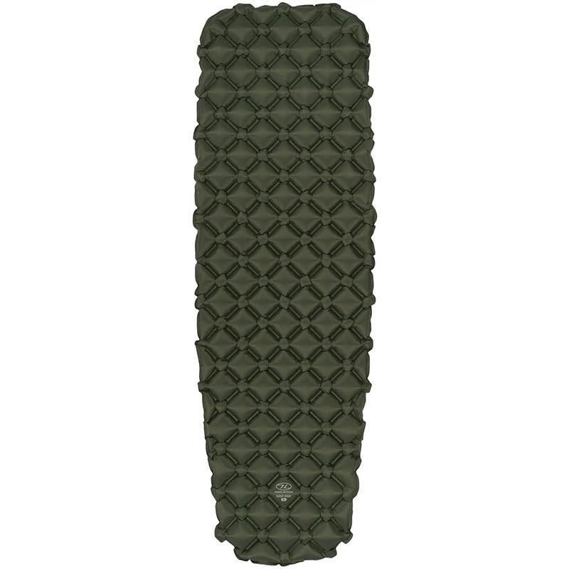 Килимок надувний туристичний Highlander Nap-Pak Inflatable Sleeping Mat XL 5 см 195 см Olive (930483)