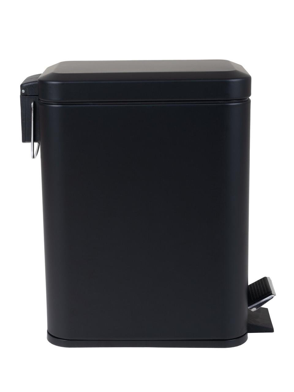 Мусорное ведро Zerix Sansa-TC0105 с плавным закрытием прямоугольное 5 л Черный (ZX5894) - фото 4 Мусорное ведро Zerix Sansa-TC0105 с плавным закрытием прямоугольное 5 л Черный (ZX5894) - фото 4