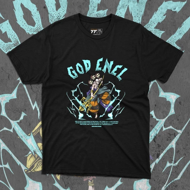 Футболка мужская с принтом Ван Пис God Enel р. 48 (Anime0238)