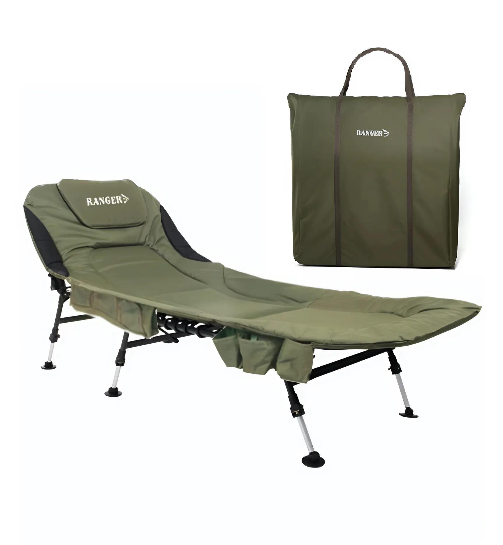 Розкладачка для кемпінгу Ranger Campfeuer 30-40х200х85 см Зелений (RA5507) - фото 2 Розкладачка для кемпінгу Ranger Campfeuer 30-40х200х85 см Зелений (RA5507) - фото 2