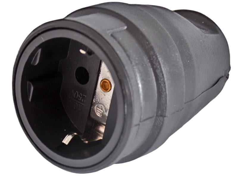 Гнездо каучуковое маленькое Lemanso LMA057 с заземлением (4733)