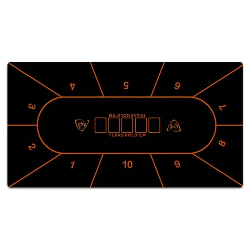 Коврик для покера 120х60 см Черный