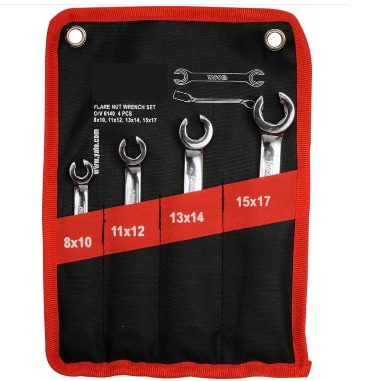 Ключі напіввідкриті для гальмівних магістралей 4 шт. (S10997)