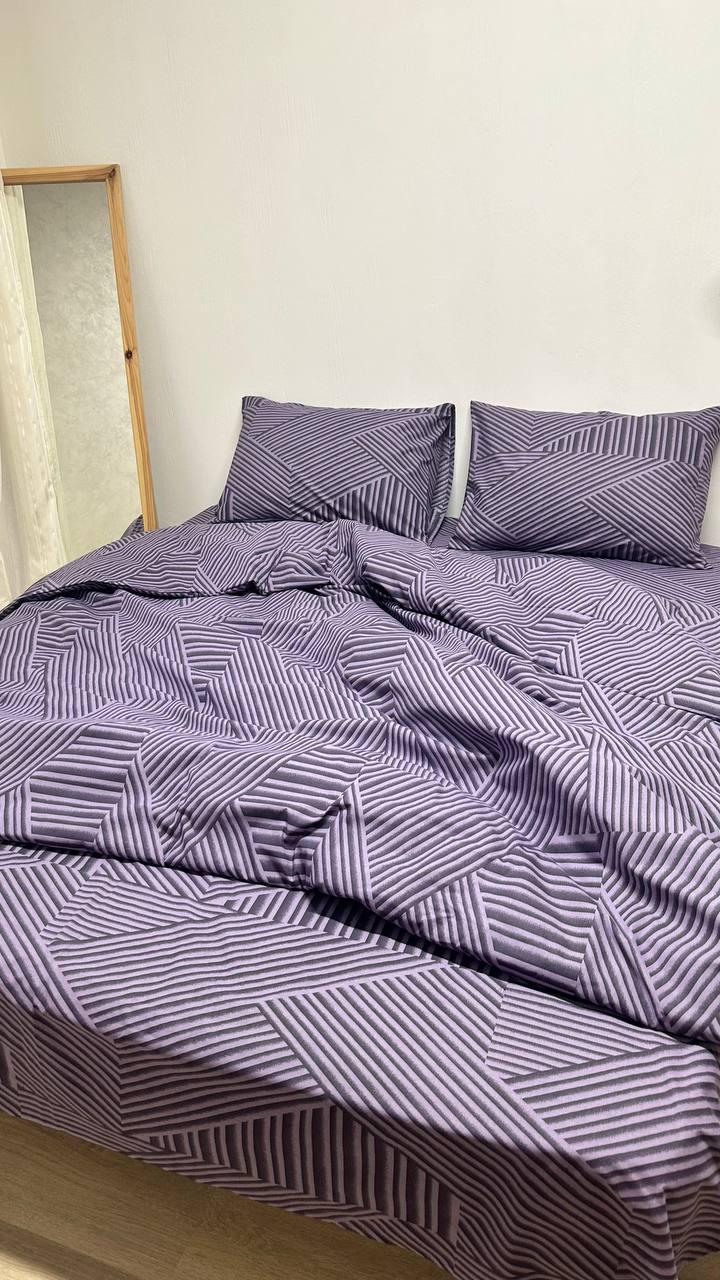 Простынь бязь Голд Lux Фиолетовая Феерия 200х220 см (001840)