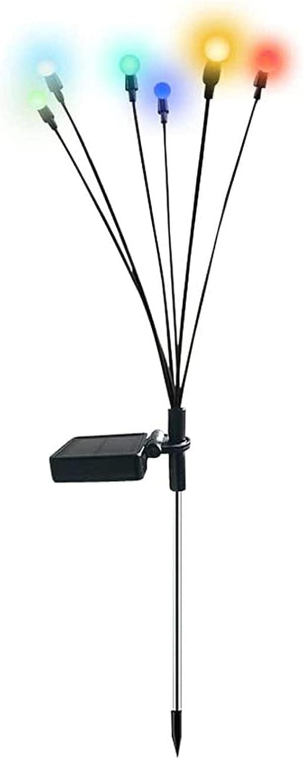 Фонарь на солнечной батарее садовый Светлячки 6 LED в грунт 70 см RGB (EX-sv6led-m)