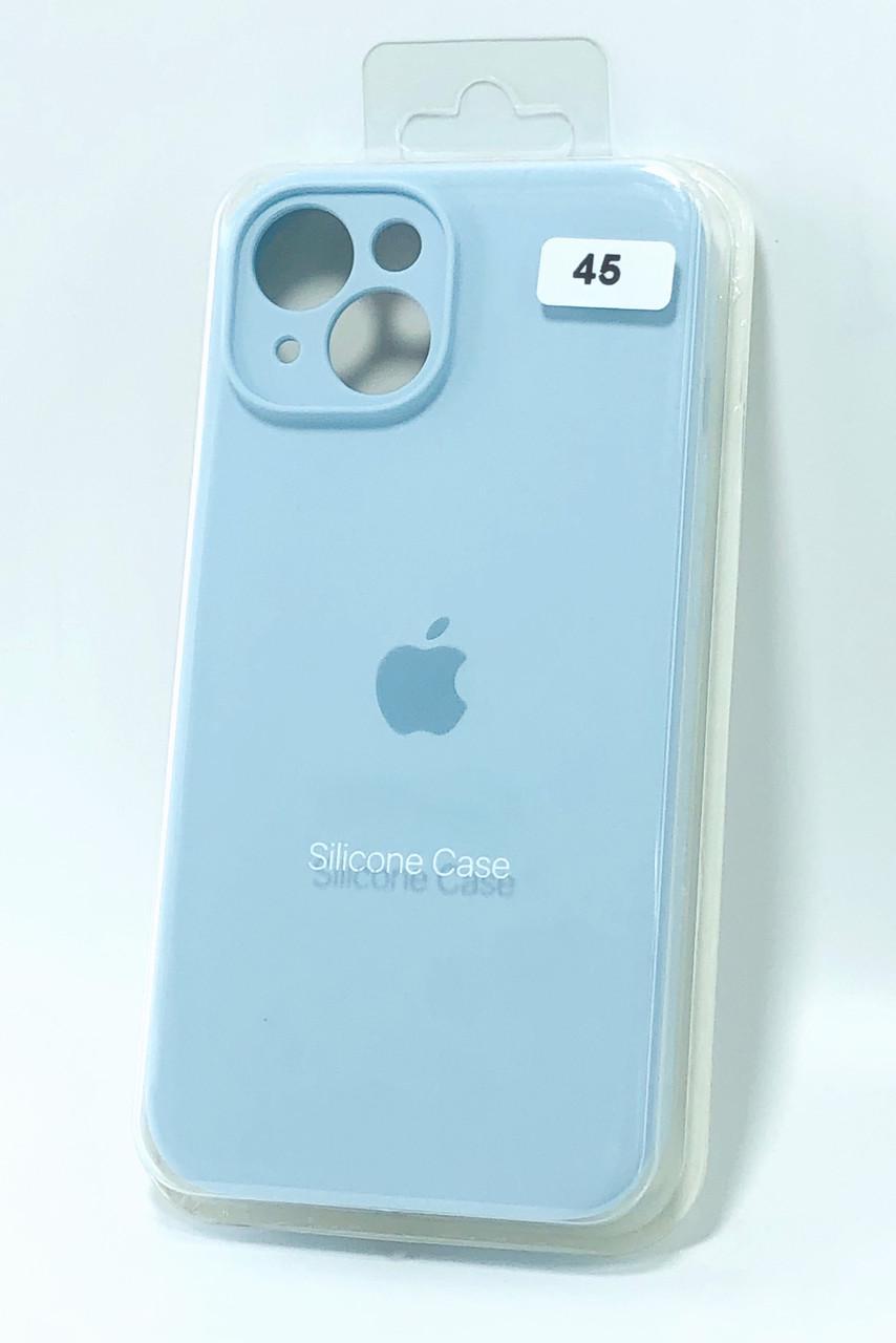 Чохол для телефону iPhone 15Plus Silicone Case FULL Camera №45 sky blue