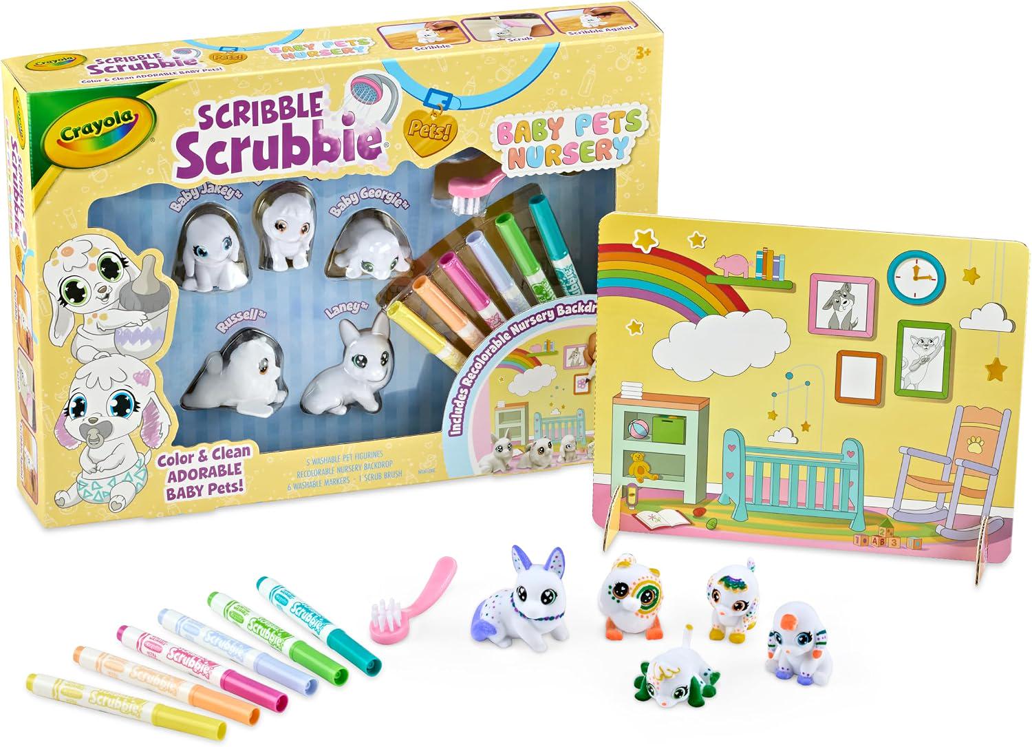 Набор для творчества Крайола Crayola Scribble Scrubbie Baby Pets Nursery (747701)