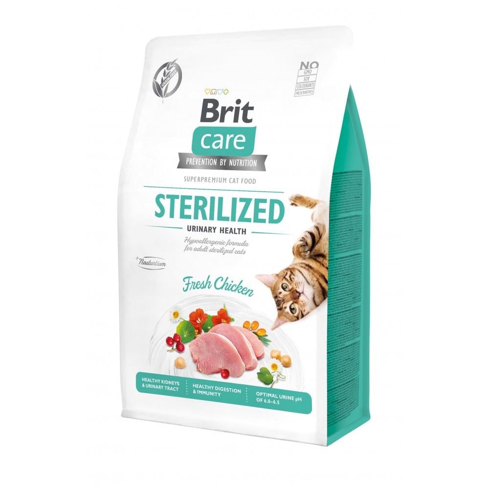 Корм сухой Brit Cat Grain Free Sterilized Urinary Health для стерилизованных кошек для поддержания мочеполовой системы 7 кг (34806820)
