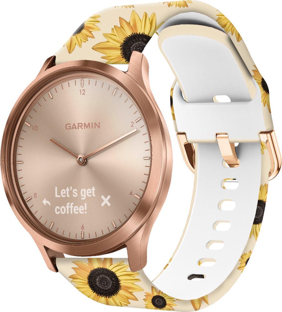 Ремешок силиконовый Colorful для Garmin Vivomove HR Sunflower Powder (37703) Ремешок силиконовый Colorful для Garmin Vivomove HR Sunflower Powder (37703)