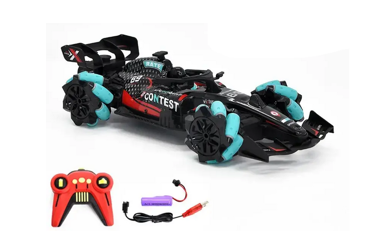 Машинка на радіокеруванні YJ 094-2 болід підсвічування/роликові колеса/пульт 27 MHz браслет/обертання на 360° (2383751744)