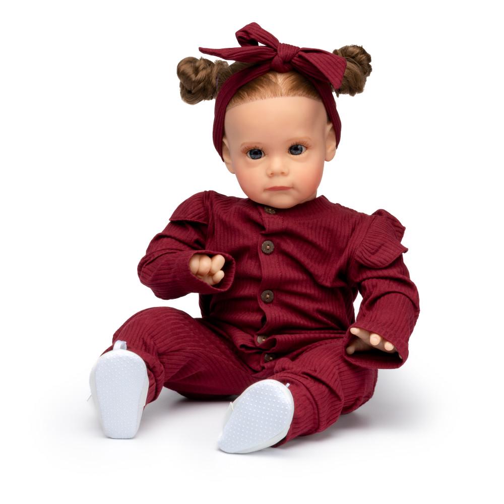 Кукла силиконовая коллекционная Reborn девочка Дора виниловая 60 см