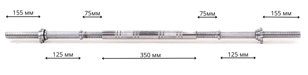 Комплект из гантельных грифов/переходник WCG под штангу металлический 2 грифа гантели Серебристый (W-BC35B21) - фото 12 Комплект из гантельных грифов/переходник WCG под штангу металлический 2 грифа гантели Серебристый (W-BC35B21) - фото 12