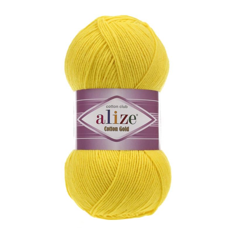 Пряжа Alize Cotton Gold 110 Жовтий