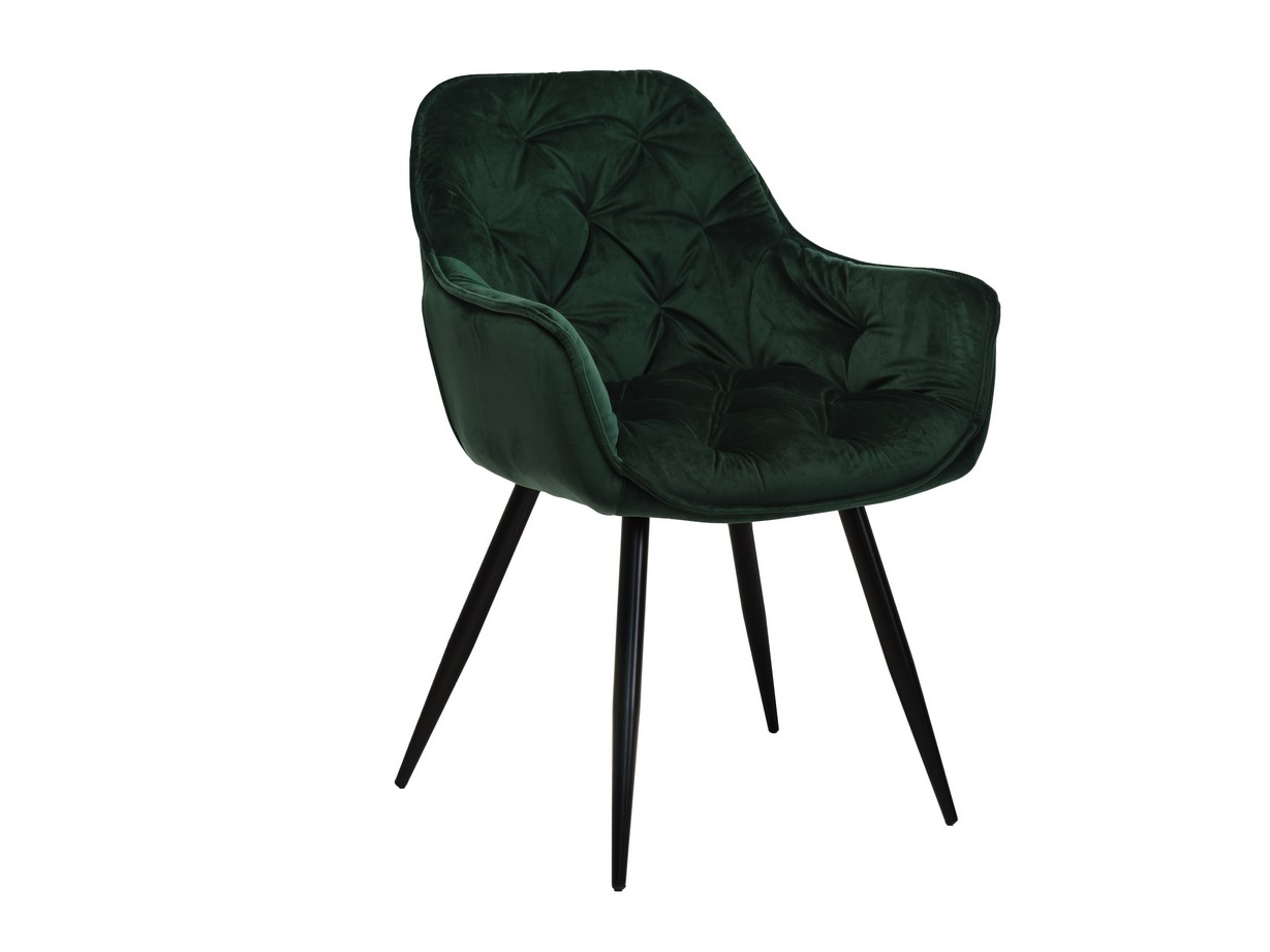 Стул обеденный Vetro Изумруд велюр/Черный (M-65) - фото 1