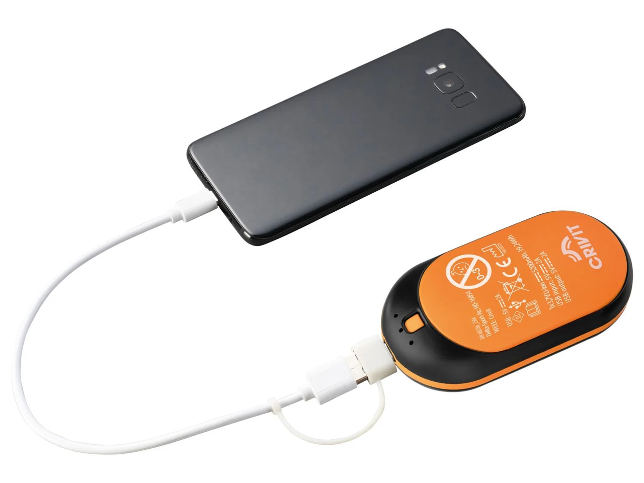 Грілка для рук акумуляторна Rocktrail 5200 мАг з функцією Powerbank Помаранчевий