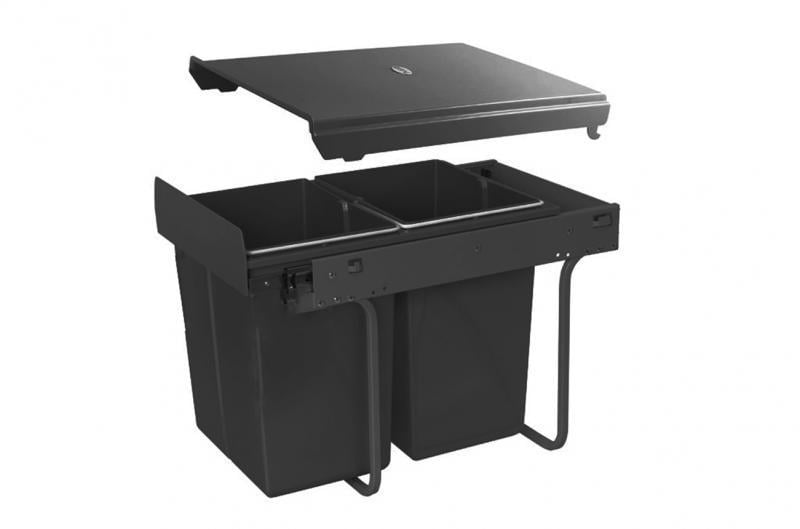 Сегрегатор PRACTI ECO 2х20л без крепления фасада 400 мм (PB-45-002X20-60A)