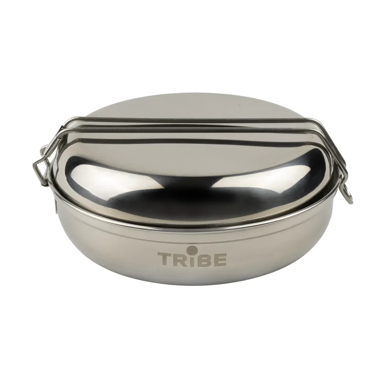 Набір туристичного посуду Tribe Single Set сковорідка 0,8 л і тарілка 0,6 л з нержавійки (T-FG-0011-metal)