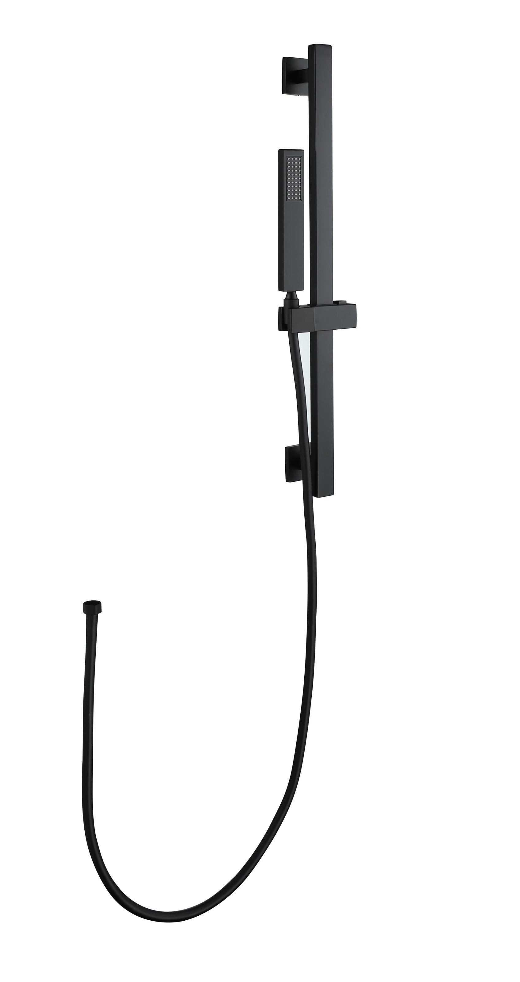 Душевой комплект со штангой Asignatura Unique 85505802 Черный (131162)